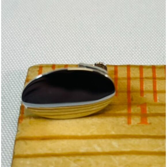 Vintage Anson Silver Tie Tack Clip Original Box Mid Century Draper Madmen - Picture 6 of 8